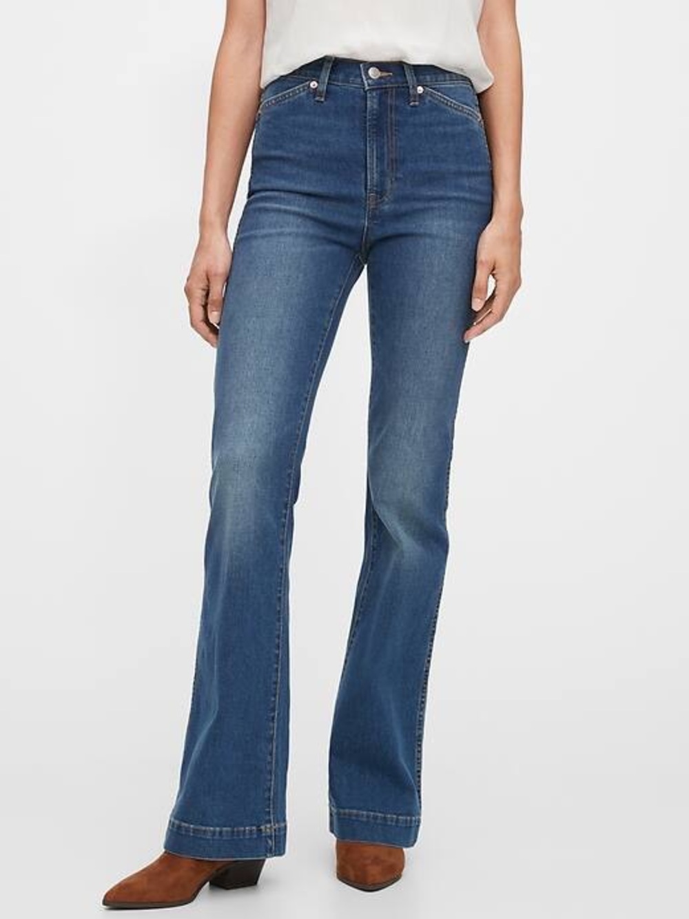 GAP High Rise Flare Jeans NWT 8/29 Tall